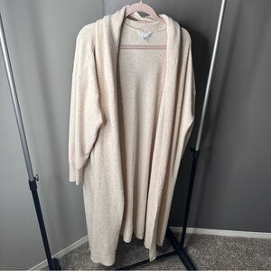 Time and Tru Cream Women's Cardigan Time Tru Tan (Green marker on arm) pictured